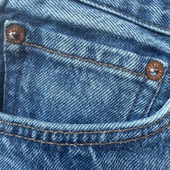 Agolde Classic Blue Jean Shorts
